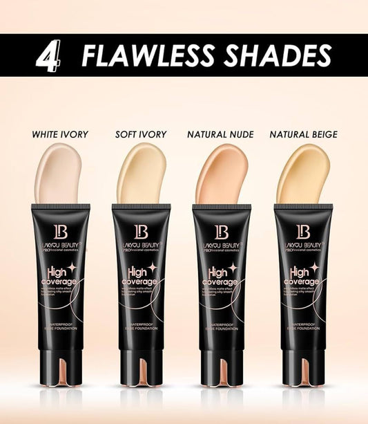 Lakyou Beauty High Coverage Waterproof Base Foundation